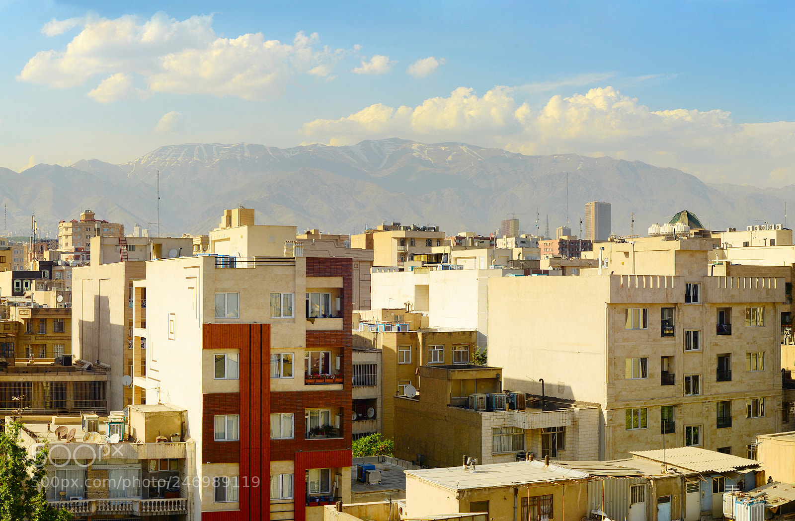 Nikon Df sample photo. Tehran cityscape at sunset photography