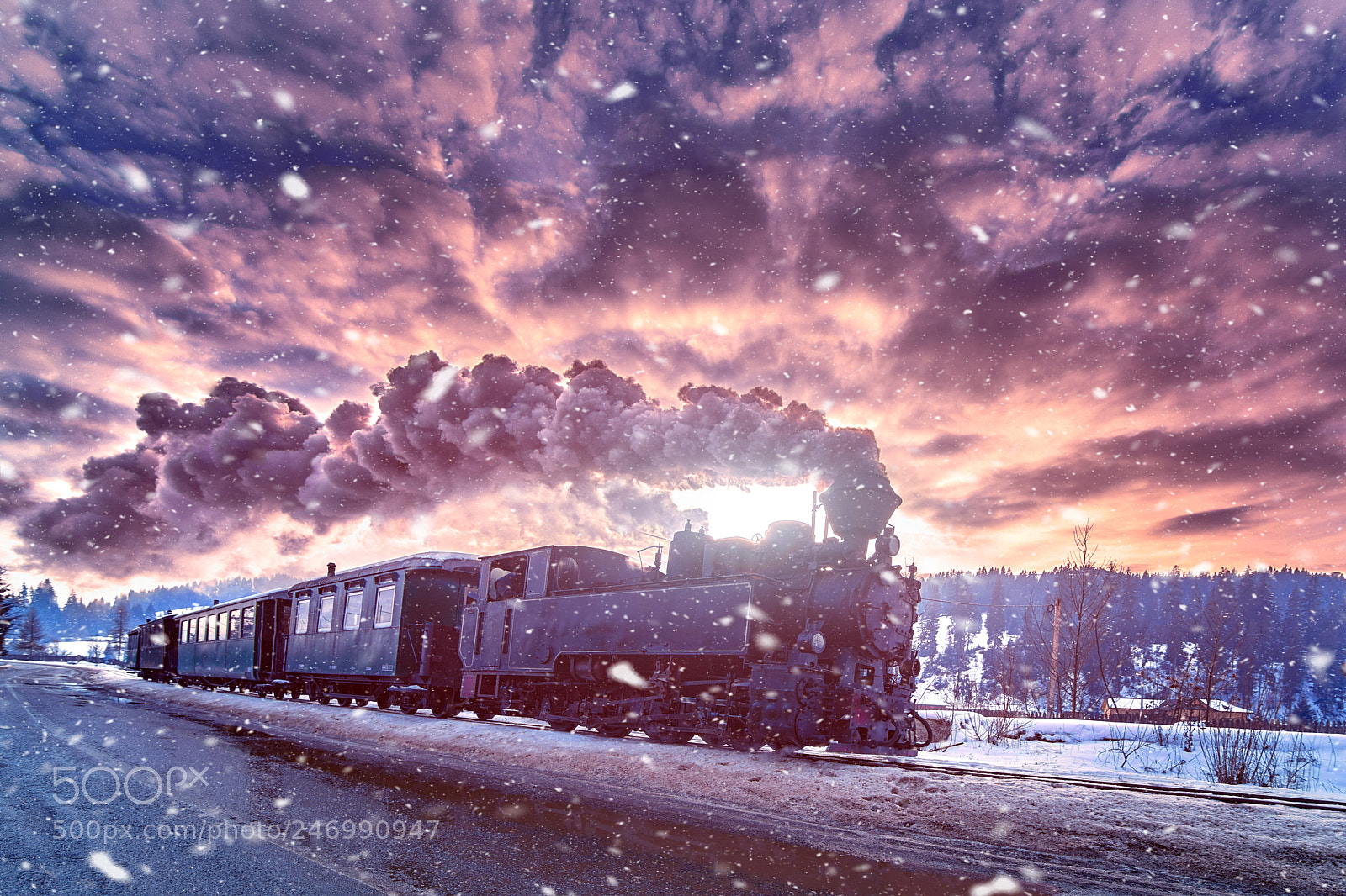 Nikon D810 sample photo. Mocanita,the steam train from photography