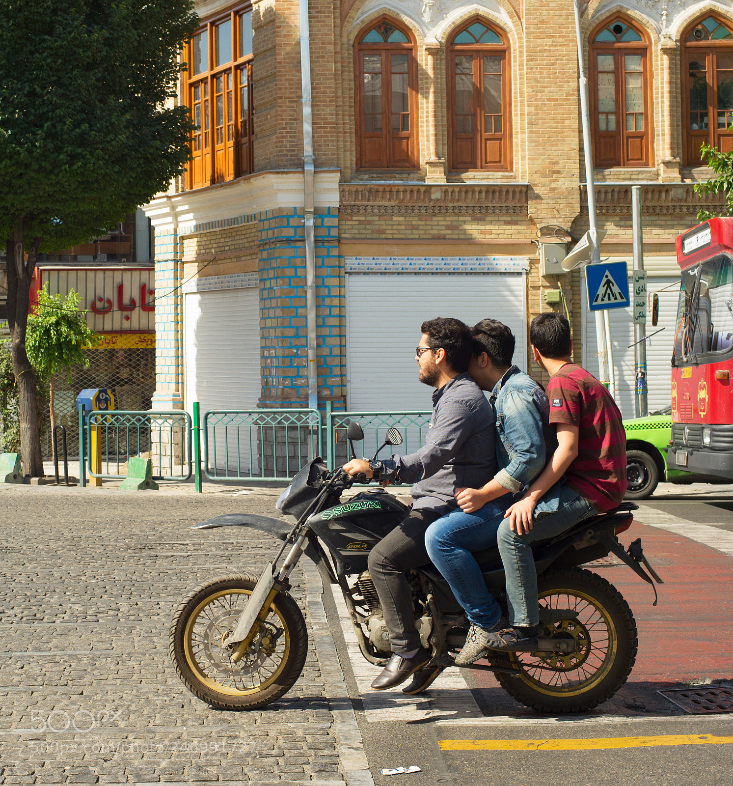 Nikon Df sample photo. Motorcyclists on tehran street photography