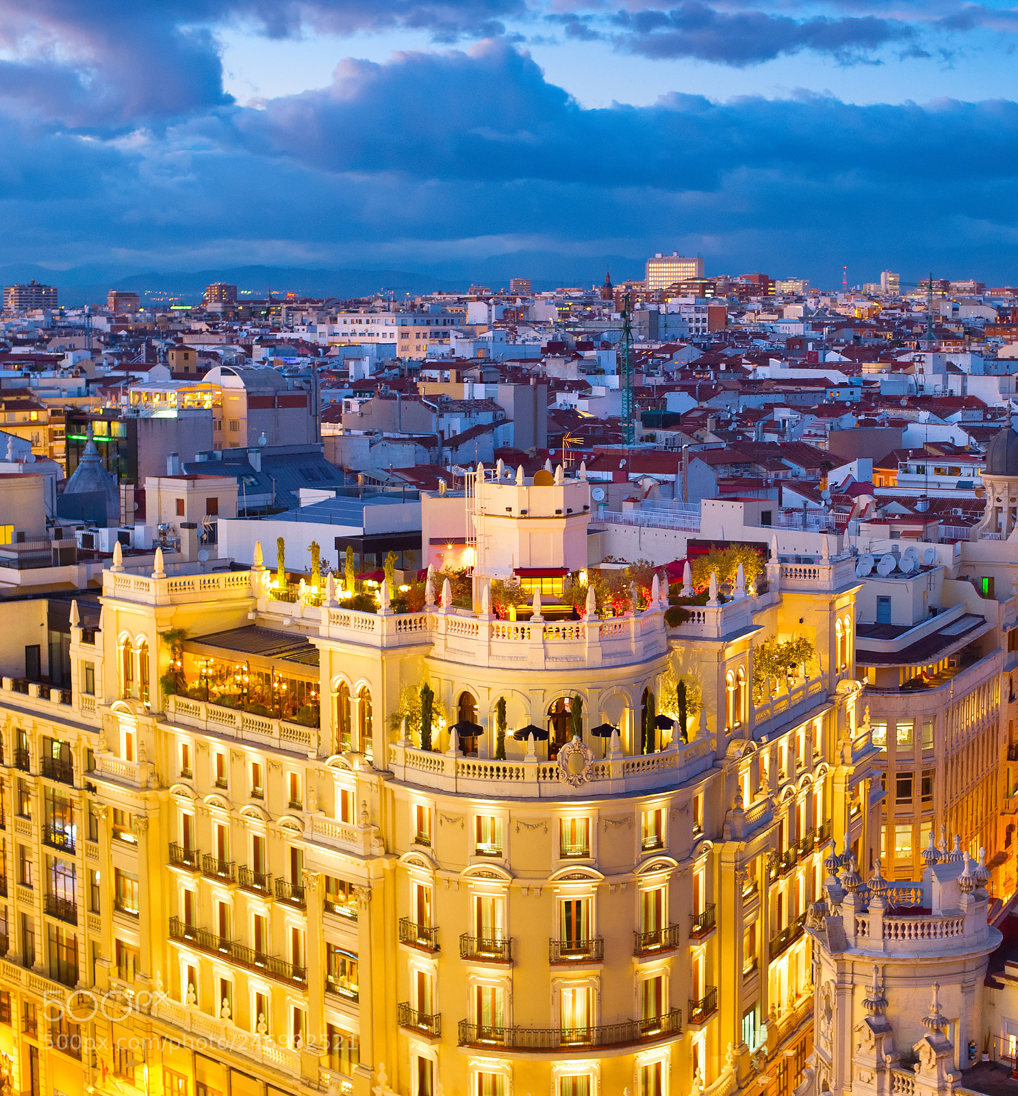 Nikon Df sample photo. Madrid aerial view, spain photography