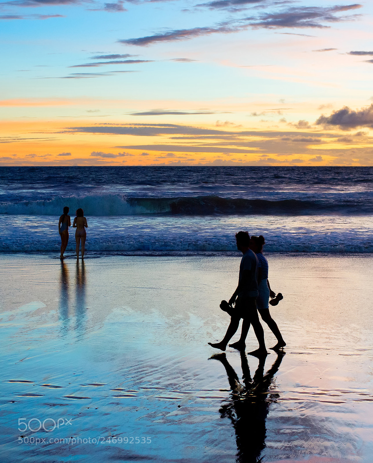 Nikon Df sample photo. Romantic couple walk beach photography