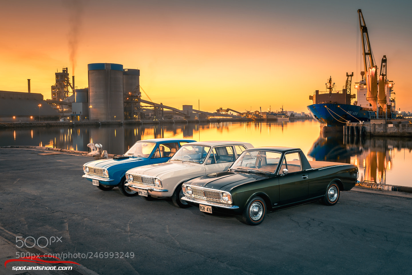 Nikon D800 sample photo. Ford mk2 cortina trio photography