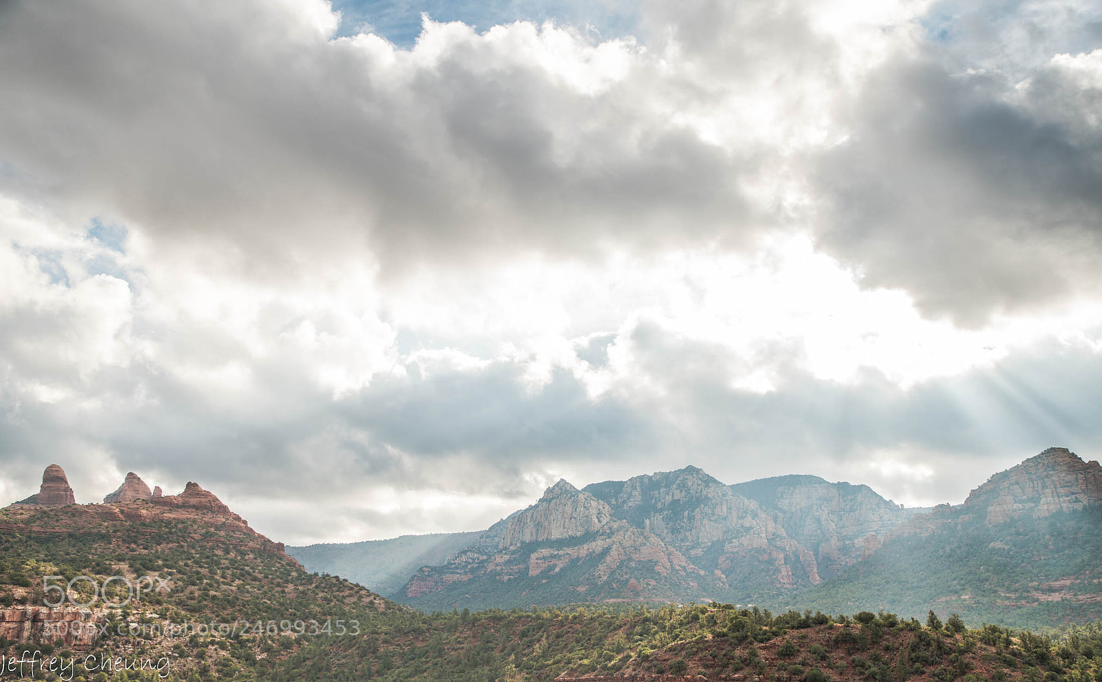 Sony a7R II sample photo. Mountain light rays photography