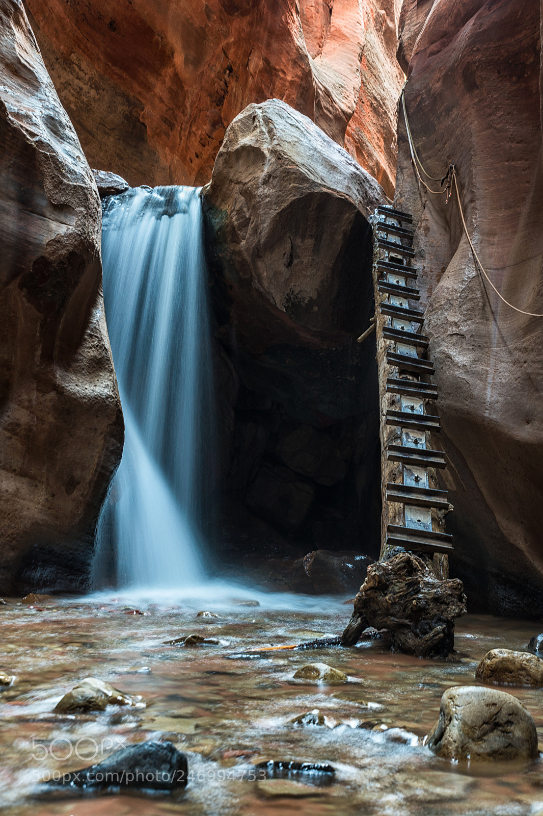Nikon D850 sample photo. Kanarra creek falls photography