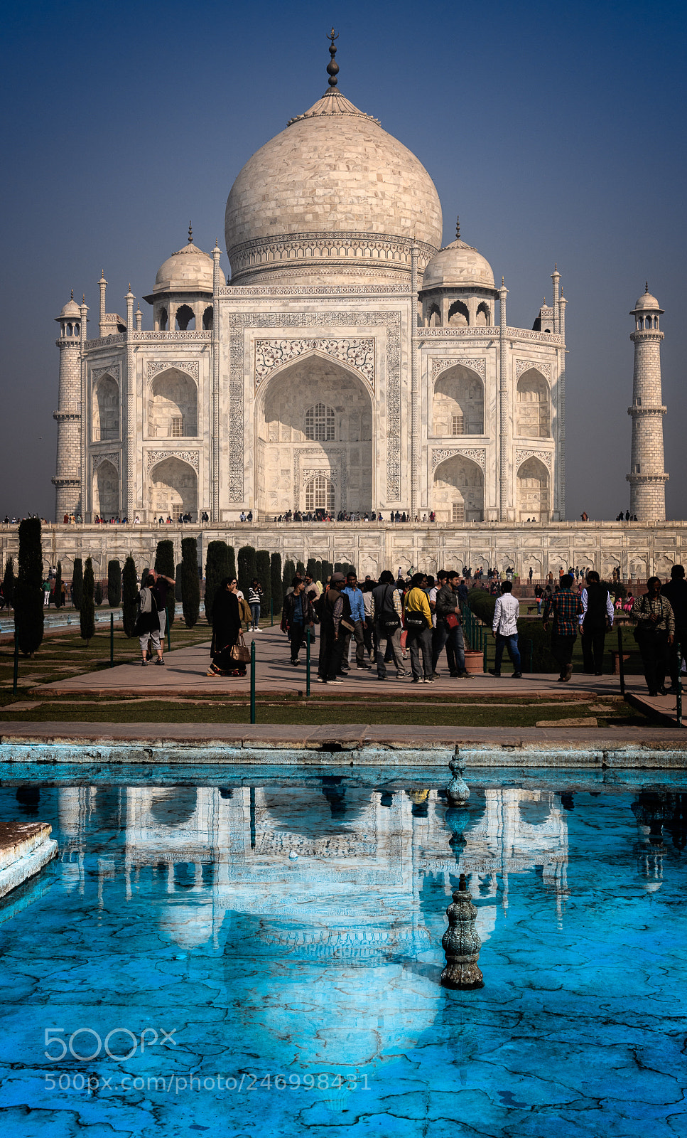 Nikon D850 sample photo. The taj reflected. photography