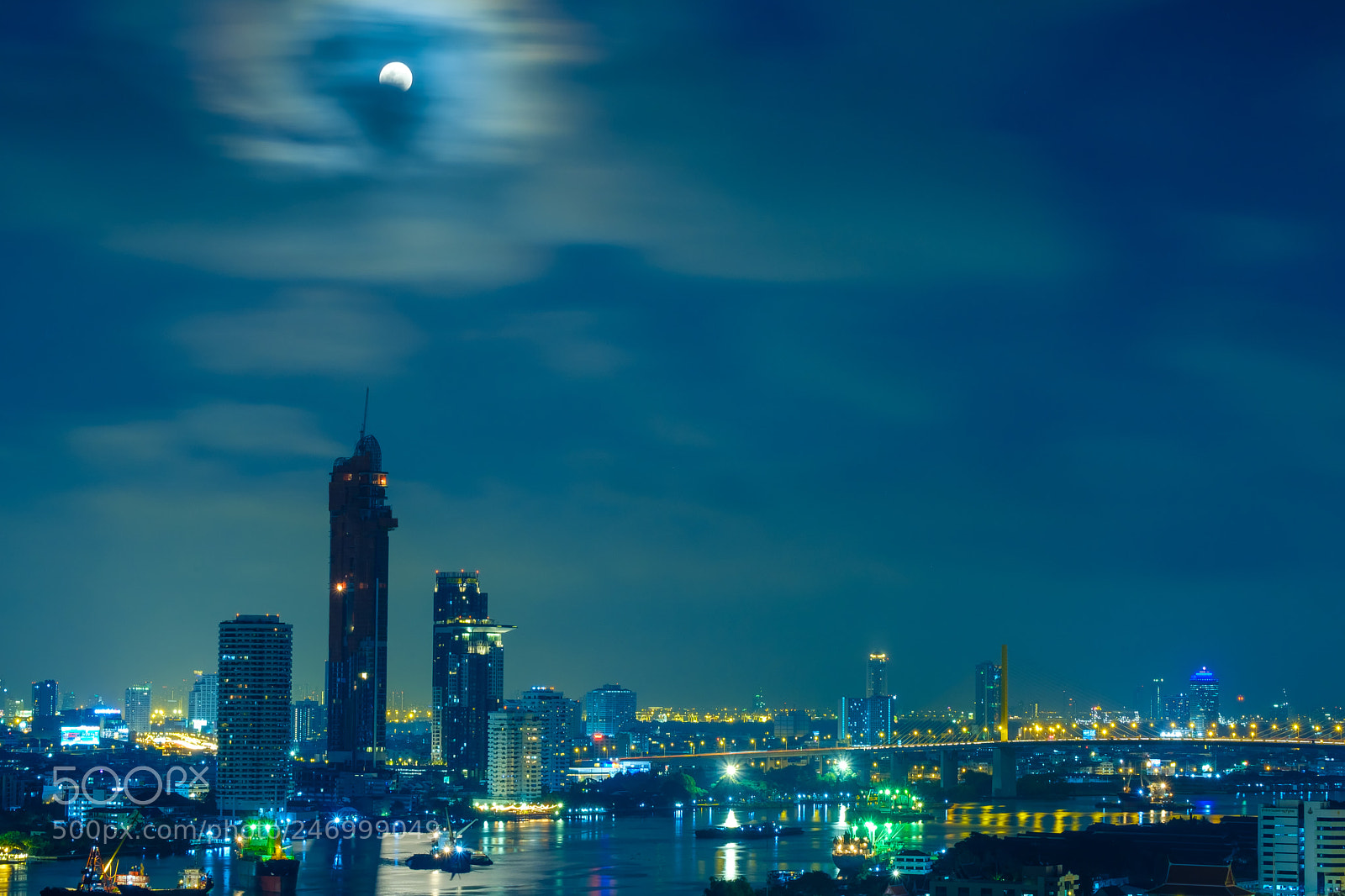 Fujifilm X-T2 sample photo. Night bangkok cityscapes photography