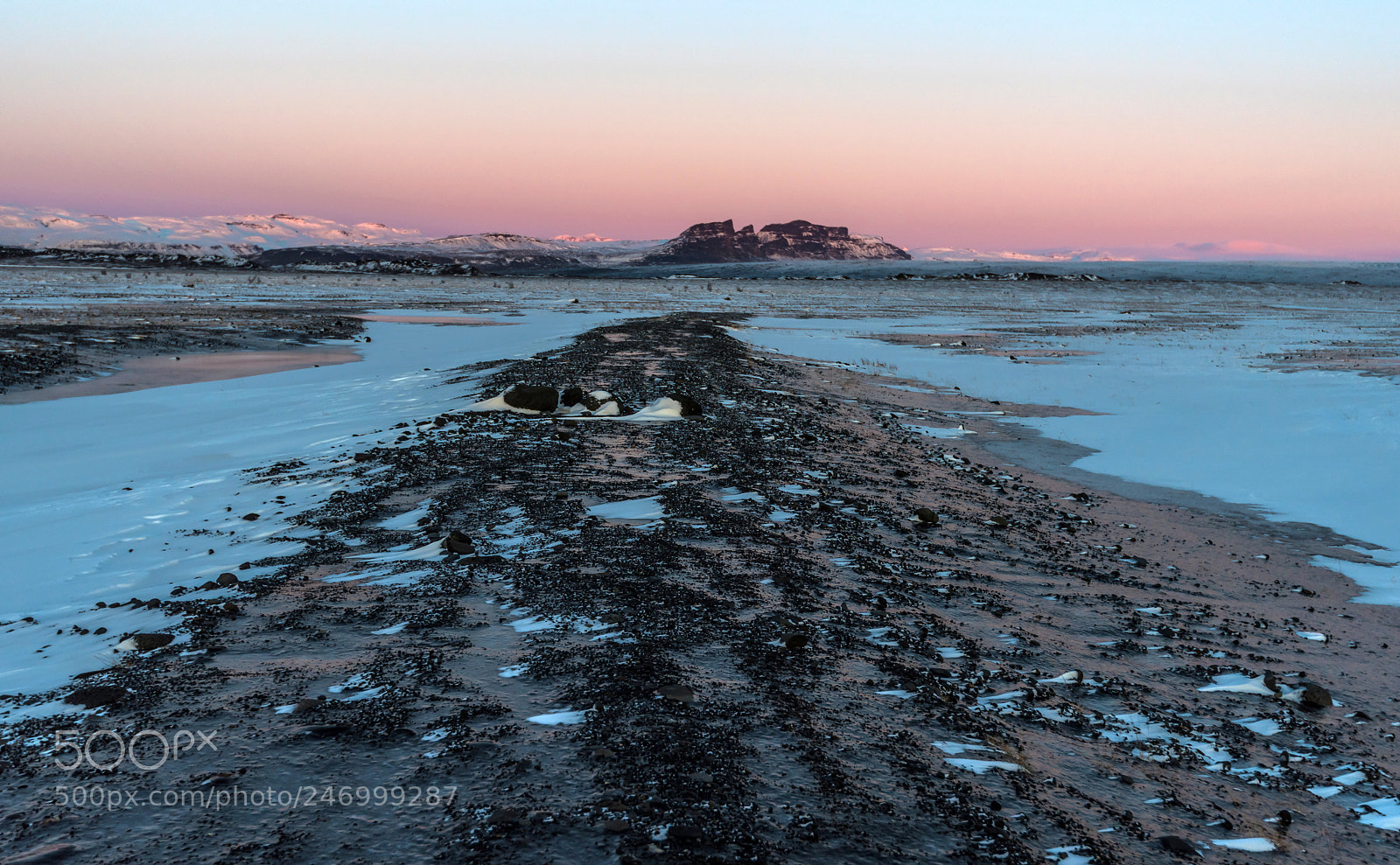 Nikon D810 sample photo. Icelandic sunrise in winter photography