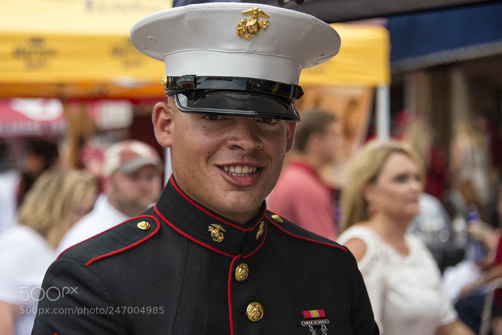 Nikon D610 sample photo. Marine recruiter, game day photography