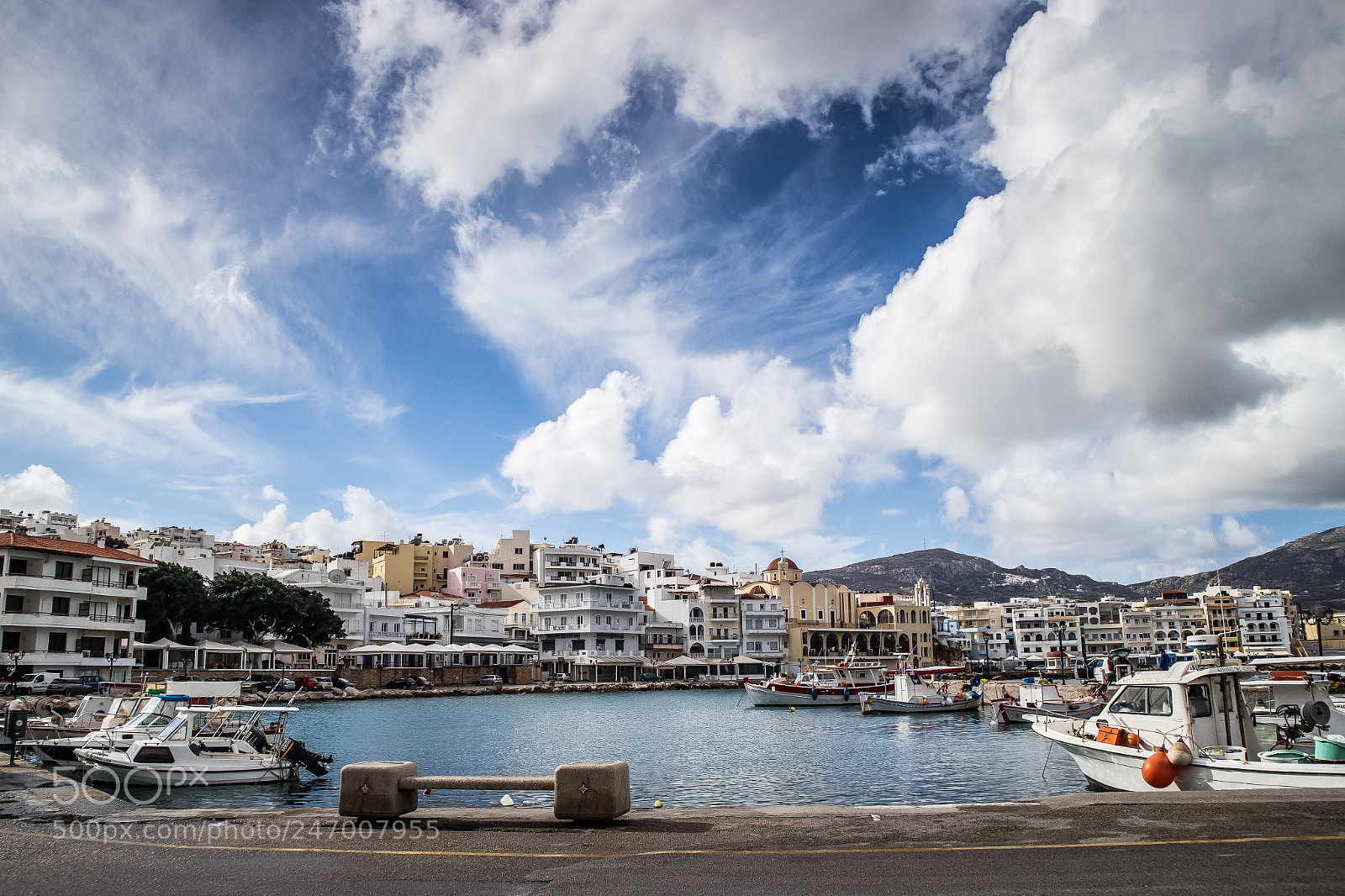 Canon EOS M10 sample photo. Karpathos harbour photography
