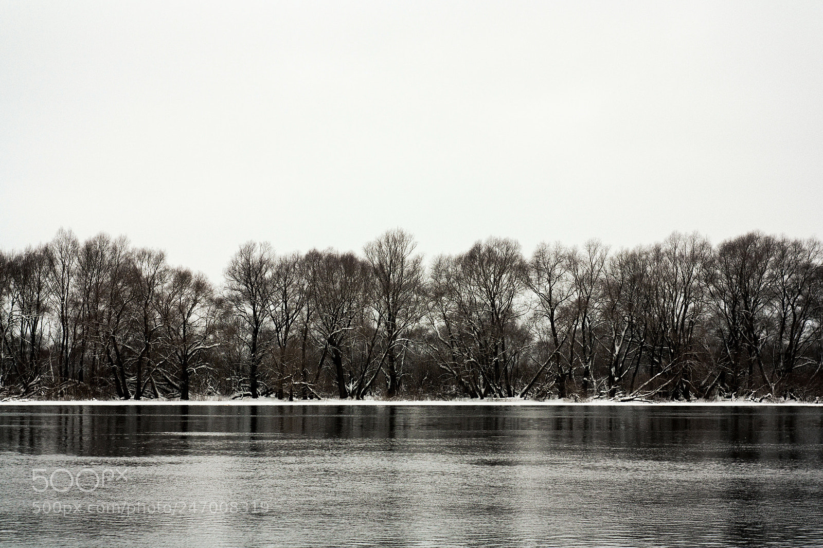 Canon EOS 450D (EOS Rebel XSi / EOS Kiss X2) sample photo. Winter river photography
