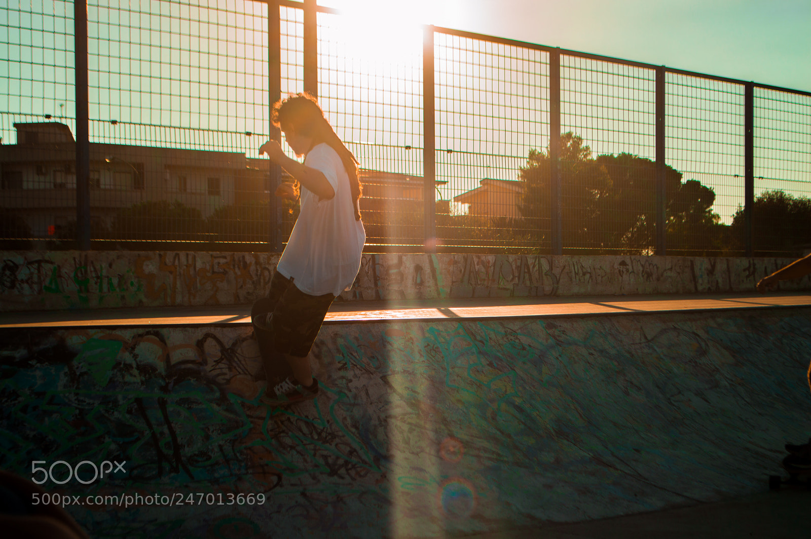Nikon D3200 sample photo. Skateboarding on the sunset photography