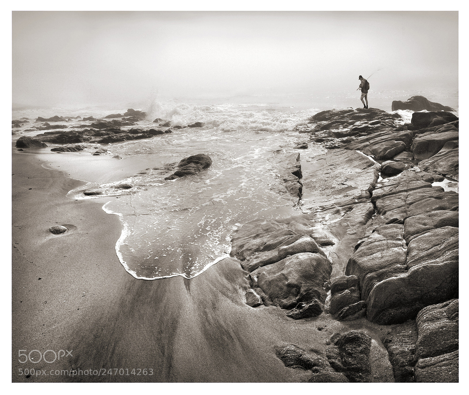 Pentax K20D sample photo. The fisherman and the photography
