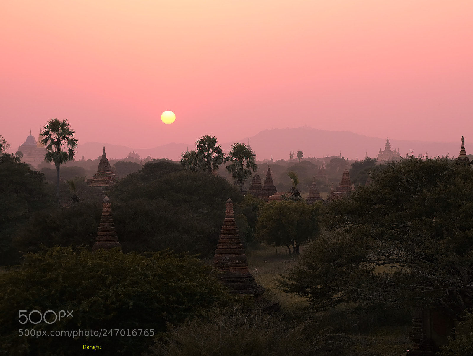Fujifilm X-T1 sample photo. Sunset on bagan photography