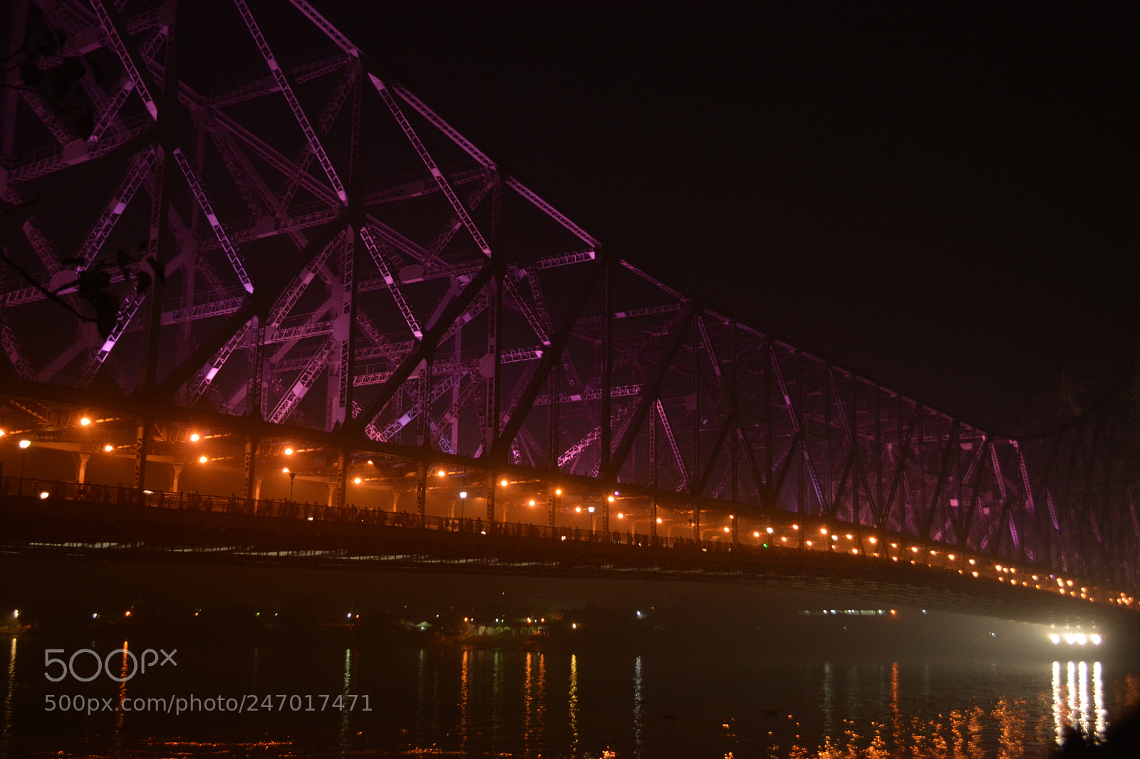 Nikon D5200 sample photo. Howrah - night view photography