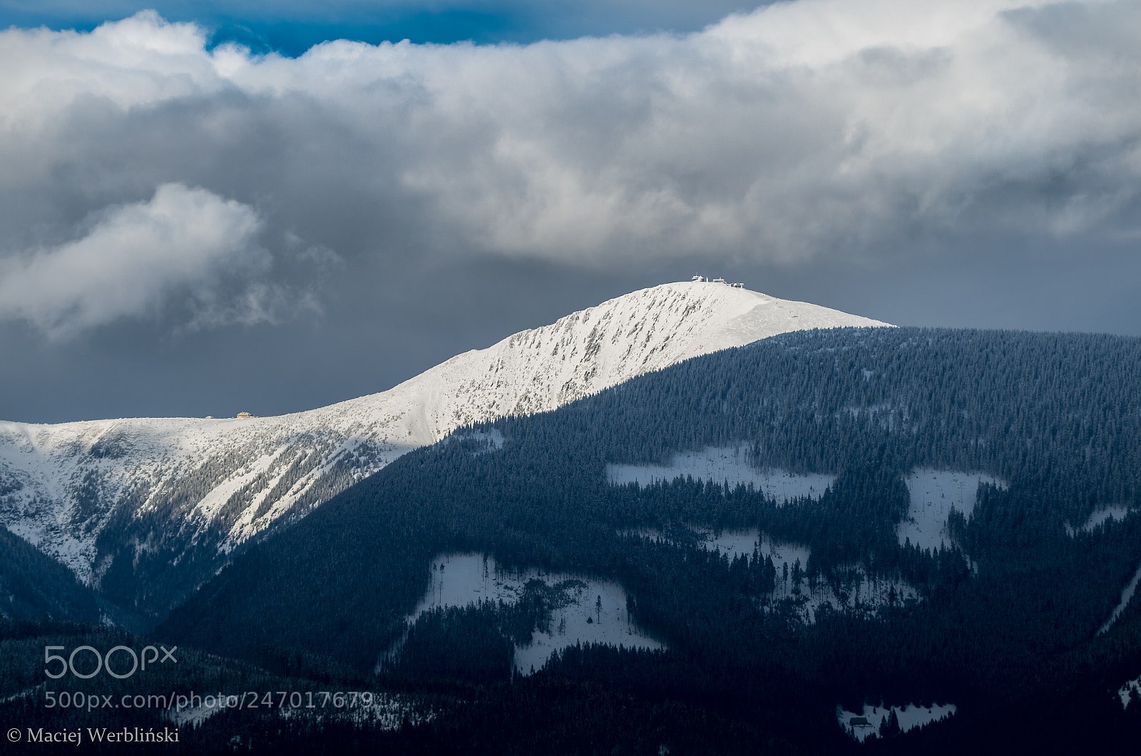 Pentax K-50 sample photo. Śnieżka mountain photography