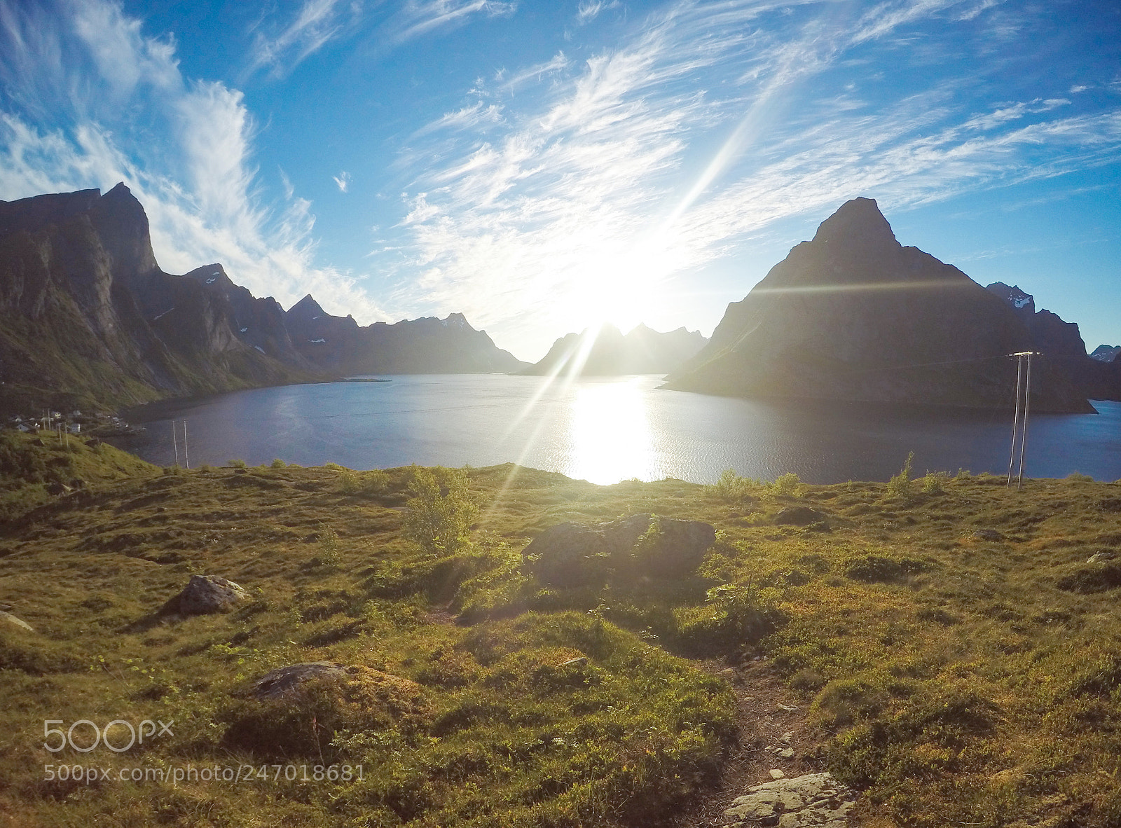 GoPro HERO4 Silver sample photo. Midnight sun over lofoten photography