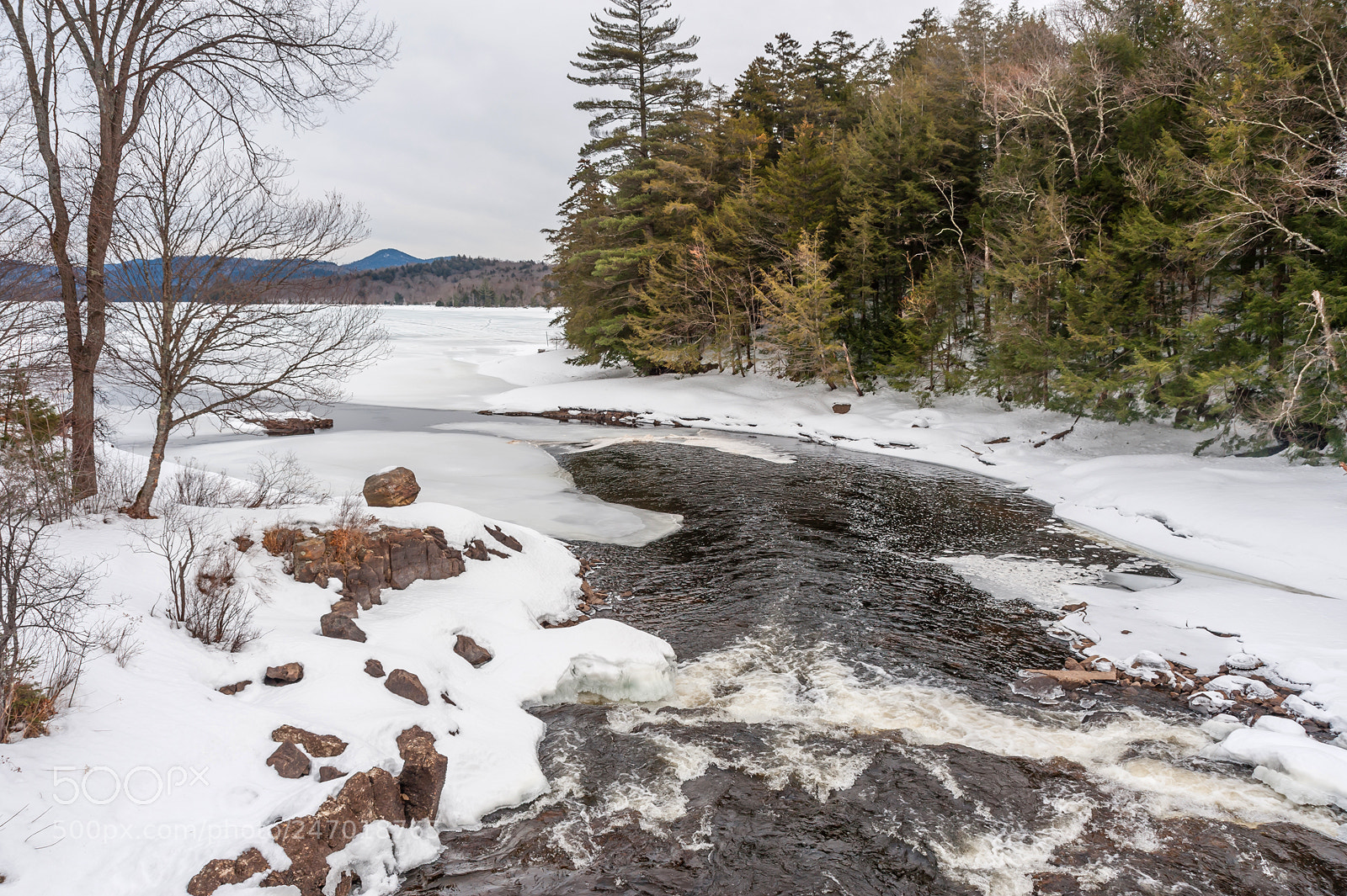 Nikon D3 sample photo. Flow into lewey lake photography