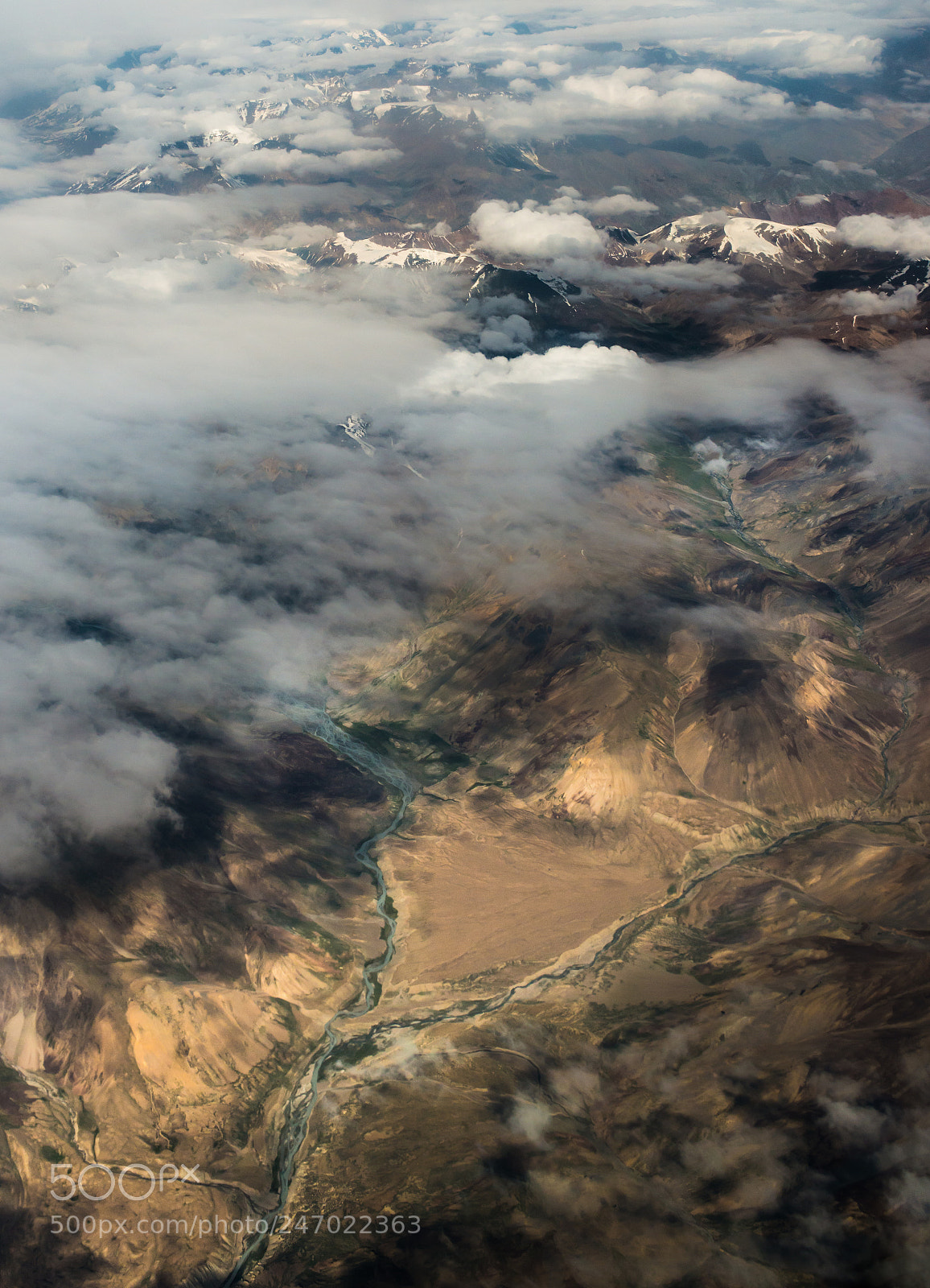 Nikon D800 sample photo. View from airplane, leh photography