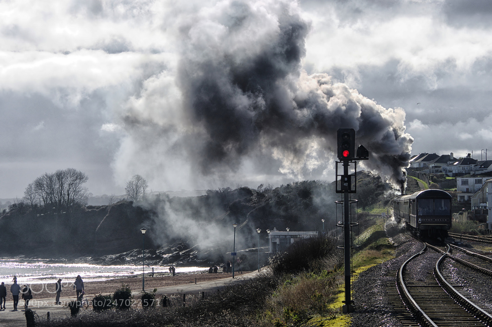Pentax K-x sample photo. Coastal steam photography