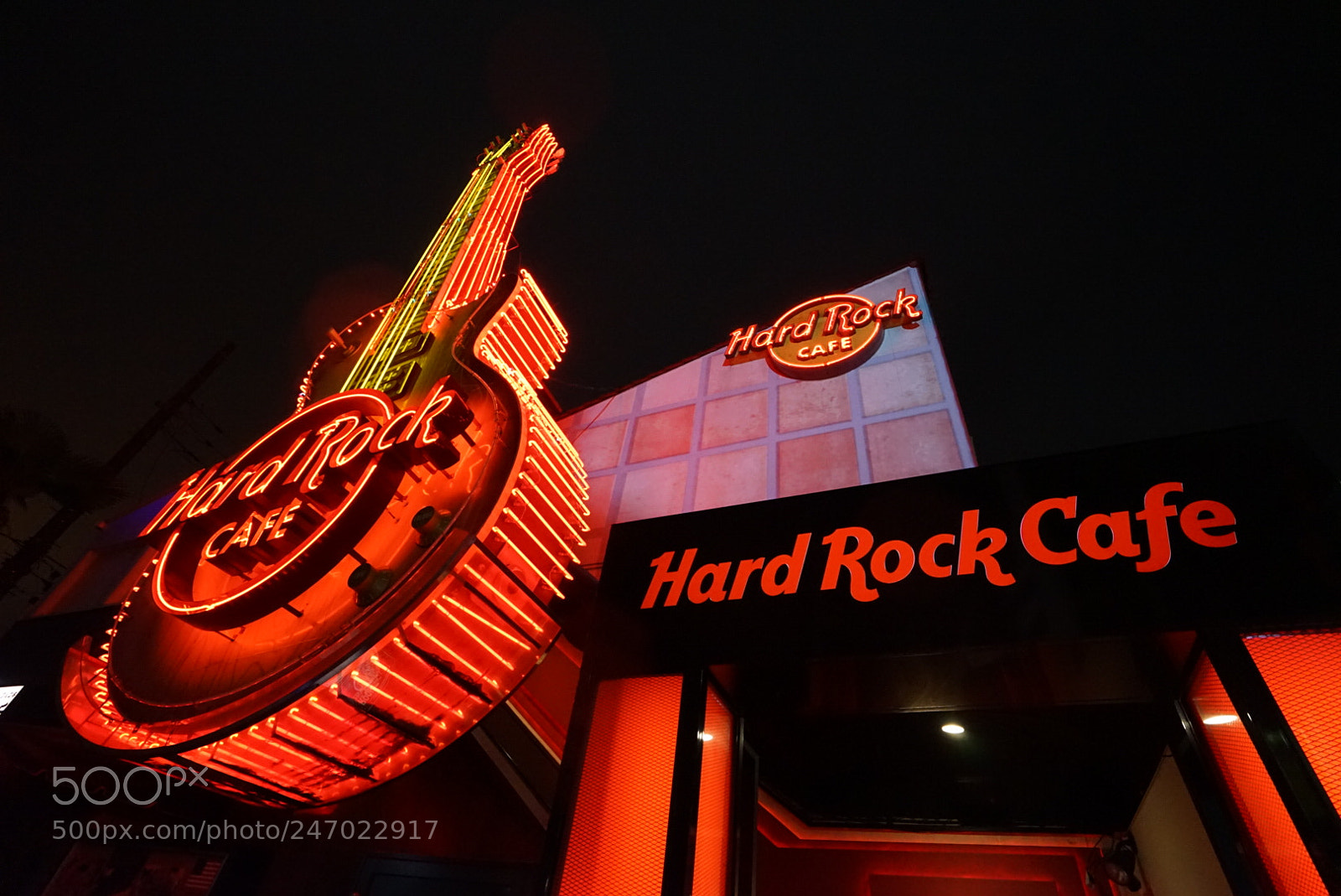 Sony a7 sample photo. Hard rock cafe tokyo photography