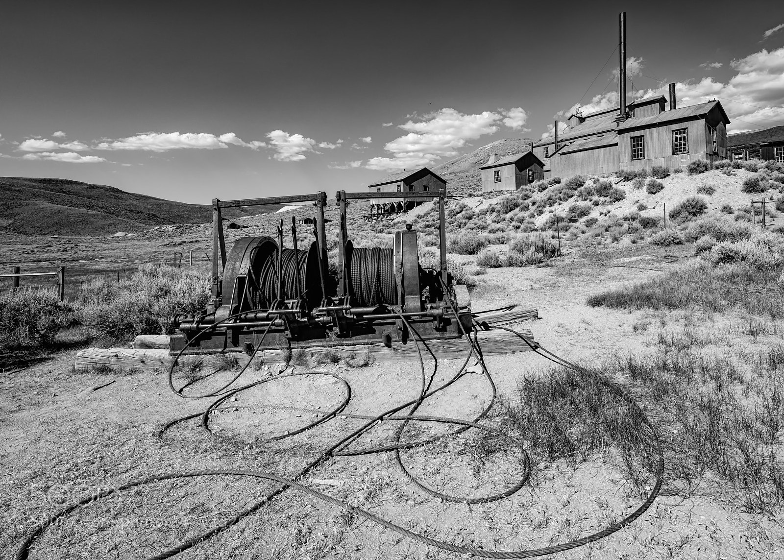 Sony a7R II sample photo. Bodie high noon bw 4 photography