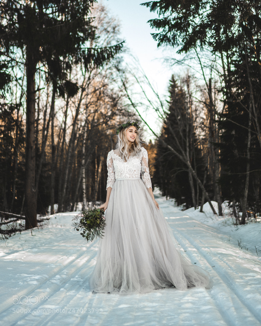 Sony a7R III sample photo. Wedding dress photography