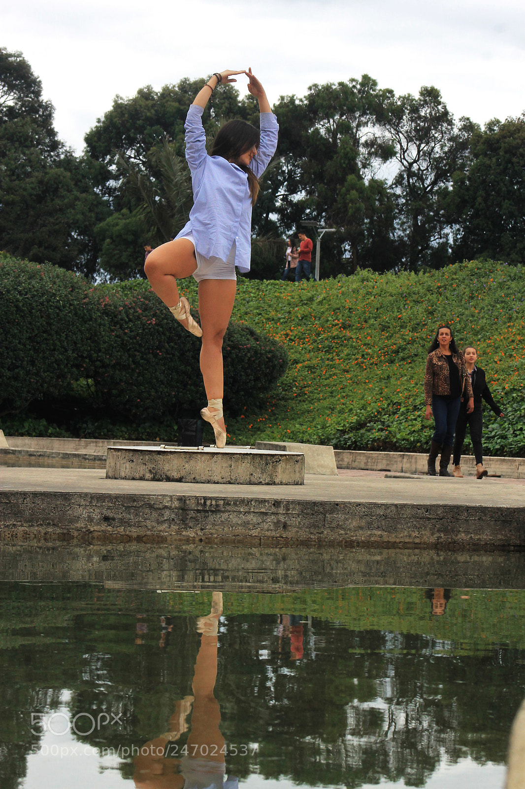 Canon EOS 1100D (EOS Rebel T3 / EOS Kiss X50) sample photo. Ballerina in a pond photography