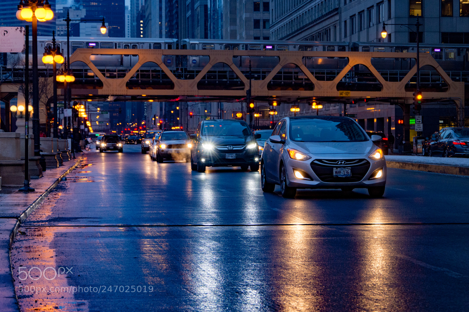 Nikon D7200 sample photo. Cool city night // chicago photography