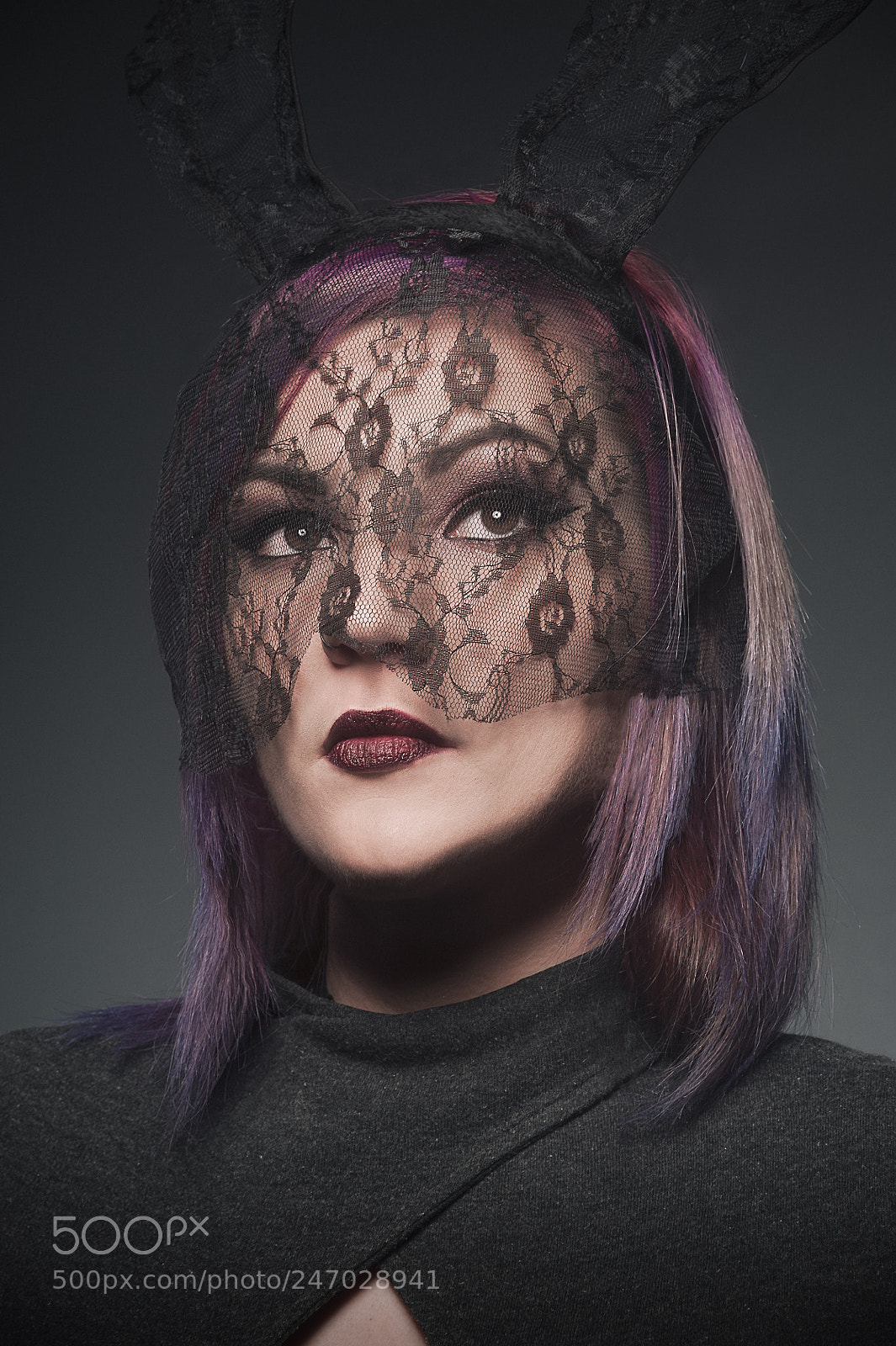 Nikon D700 sample photo. Carla dark veil portrait photography