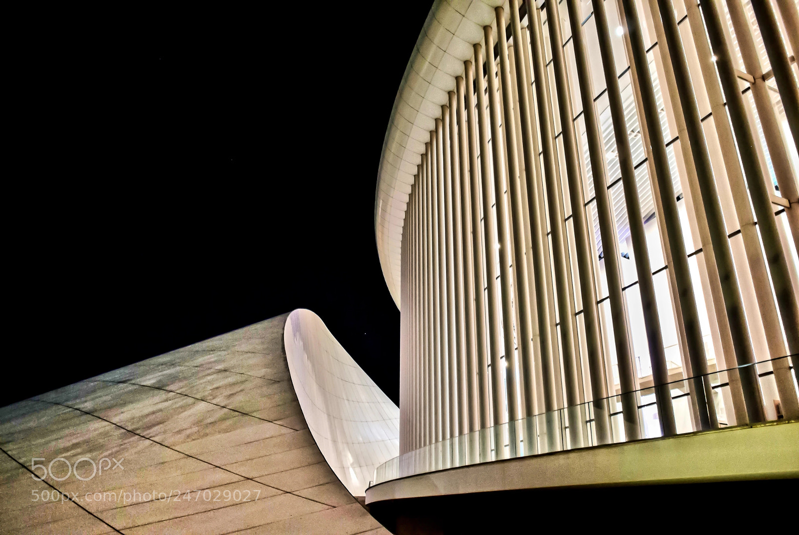 Nikon 1 V1 sample photo. Philharmonic hall by night. photography
