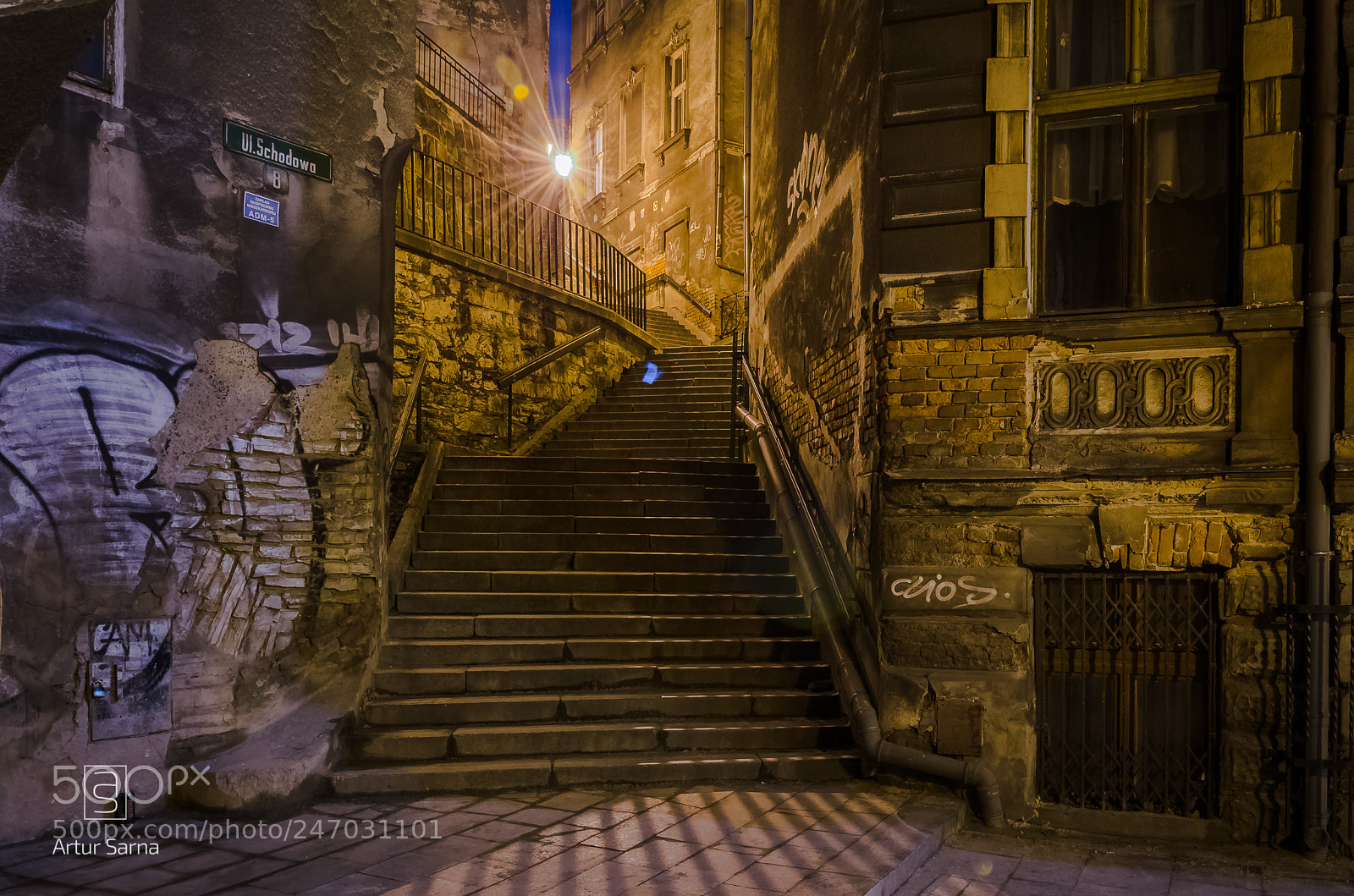 Nikon D5100 sample photo. Bielsko-biała ul. stairway. photography