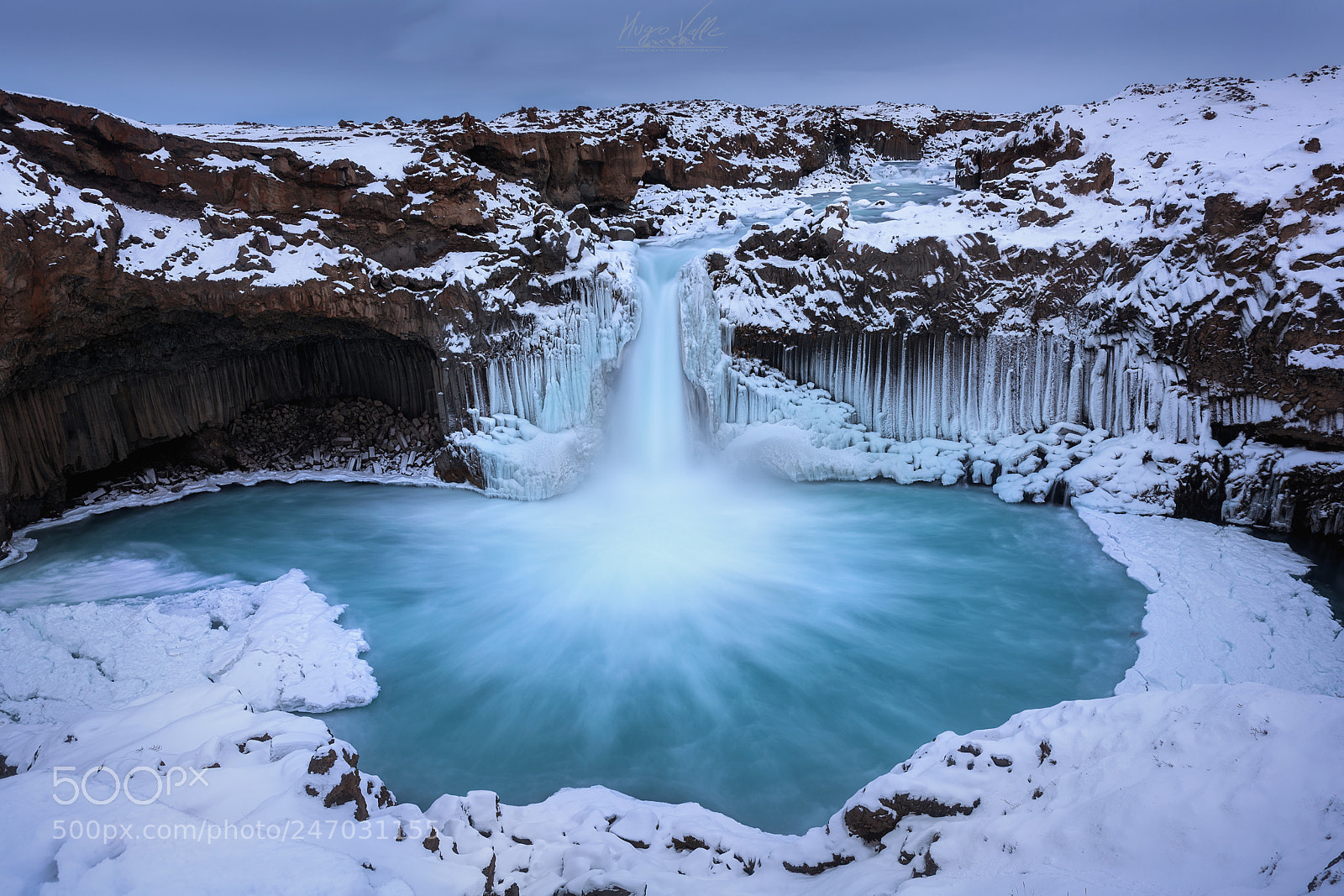 Nikon D810 sample photo. Winter aldeyjarfoss photography