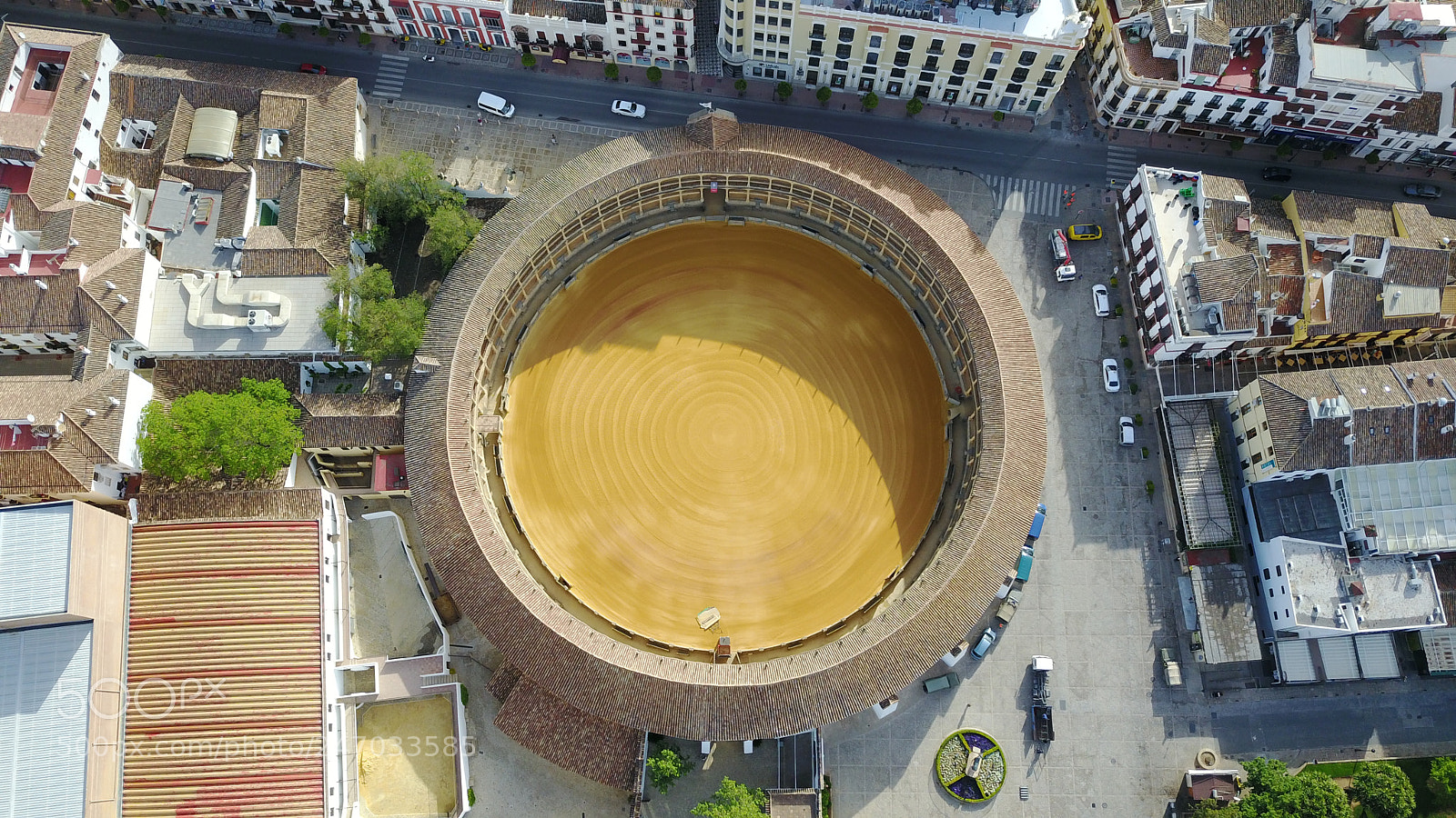 DJI FC220 sample photo. Ronda bull ring photography