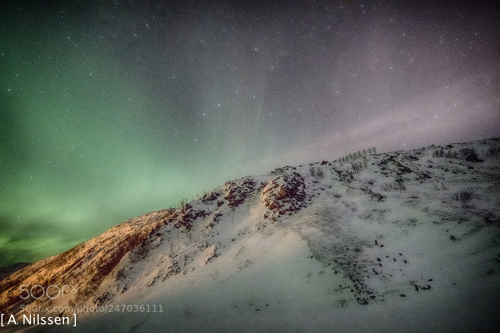 Nikon D500 sample photo. Aurora over the mountain photography