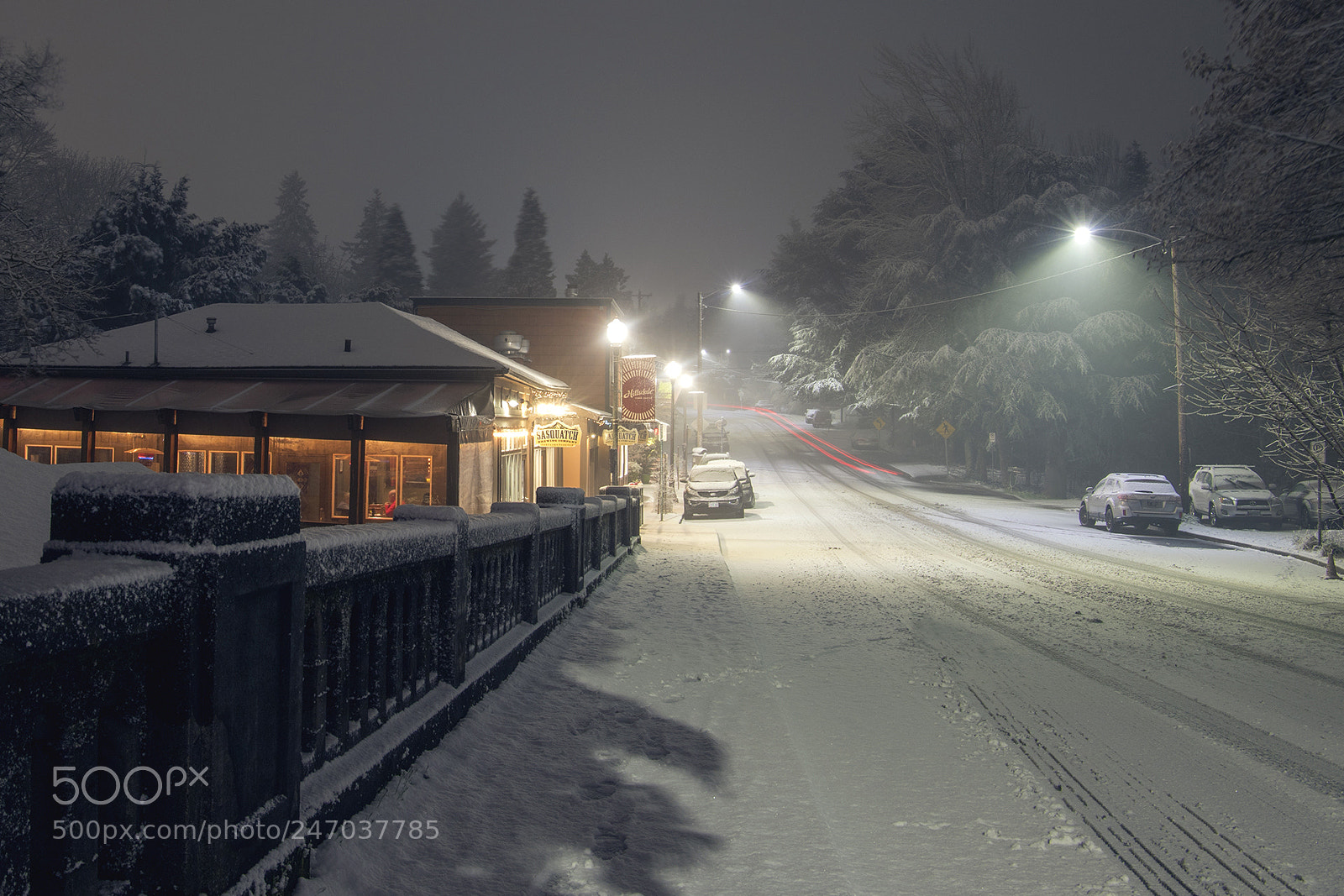 Canon EOS 6D Mark II sample photo. Snowy road photography