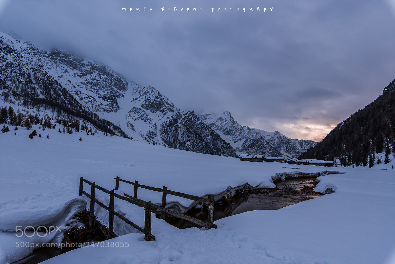 Nikon D810 sample photo. Winter in val rezzalo photography