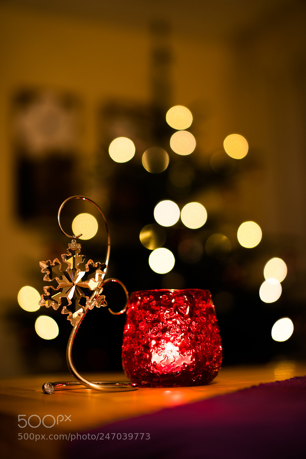 Sony a7 II sample photo. Christmas candle photography