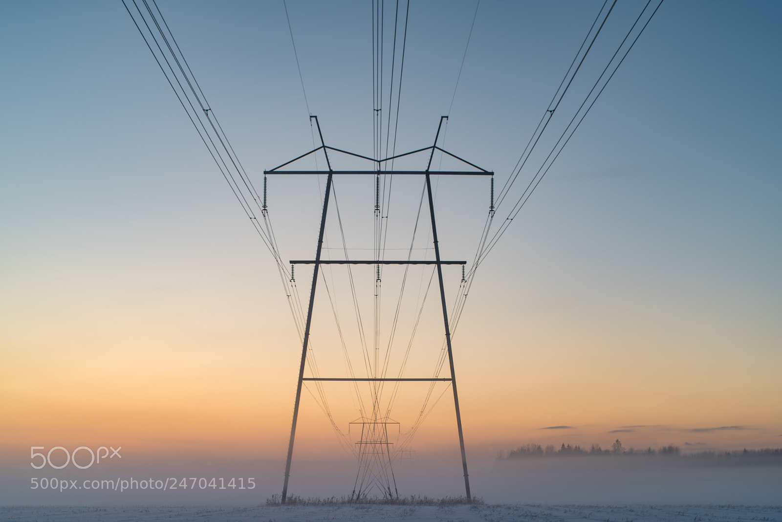 Pentax K-1 sample photo. Misty landscape photography