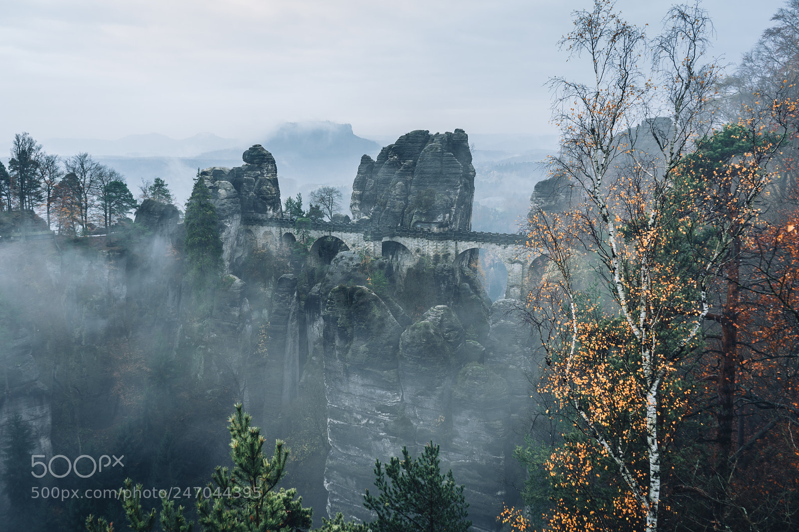 Sony a7 sample photo. Misty morning in saxony photography