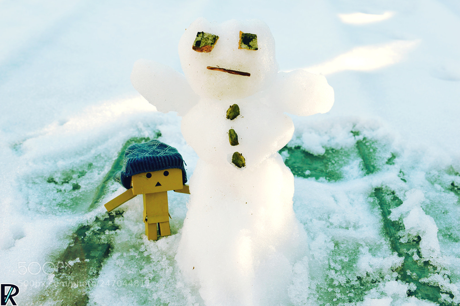 Nikon D3300 sample photo. Danbo & snowman 2 @winter2018 photography