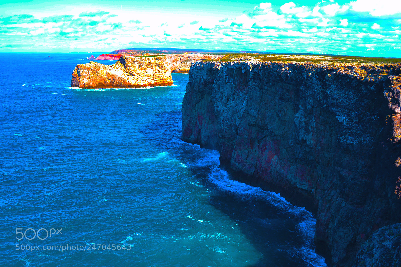 Nikon D3100 sample photo. Acantilado costa vicentina photography