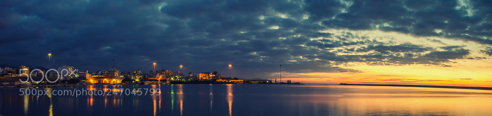 Nikon D5100 sample photo. Patras night photography