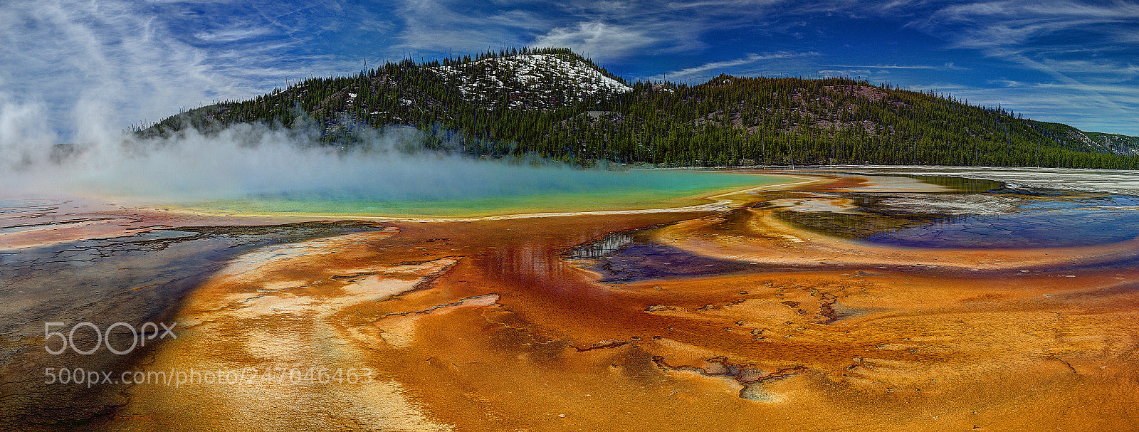 Nikon D800 sample photo. Grand prismatic spring photography