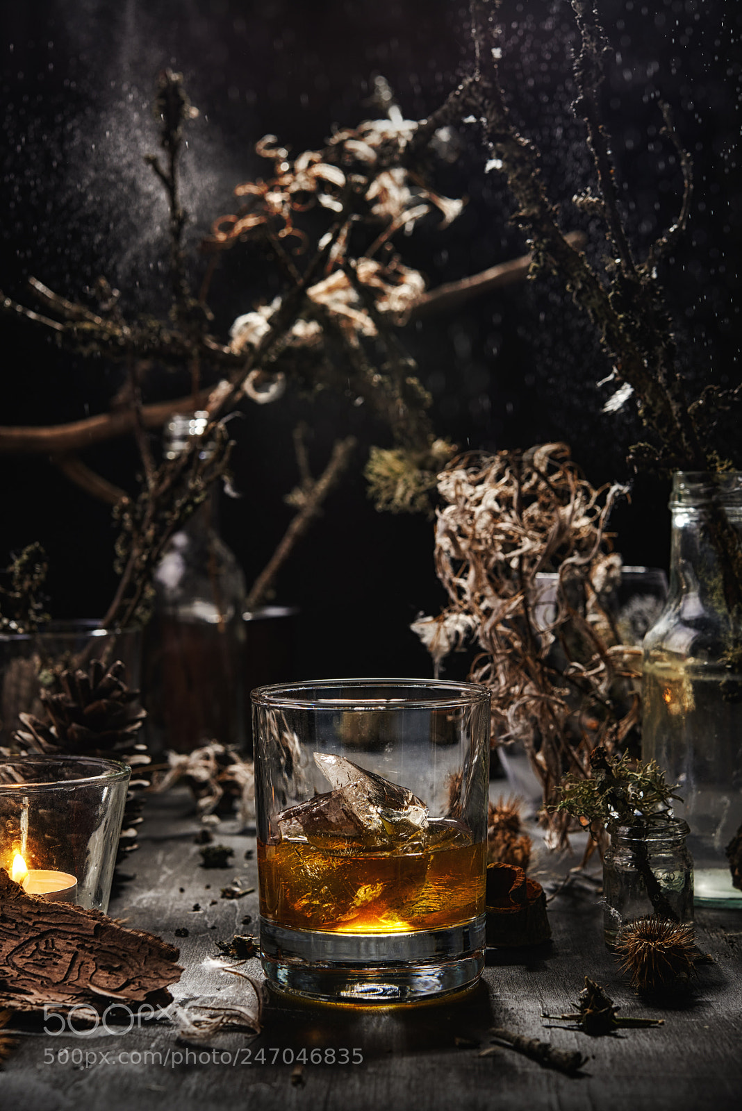 Nikon D600 sample photo. Whiskey glass with ice photography