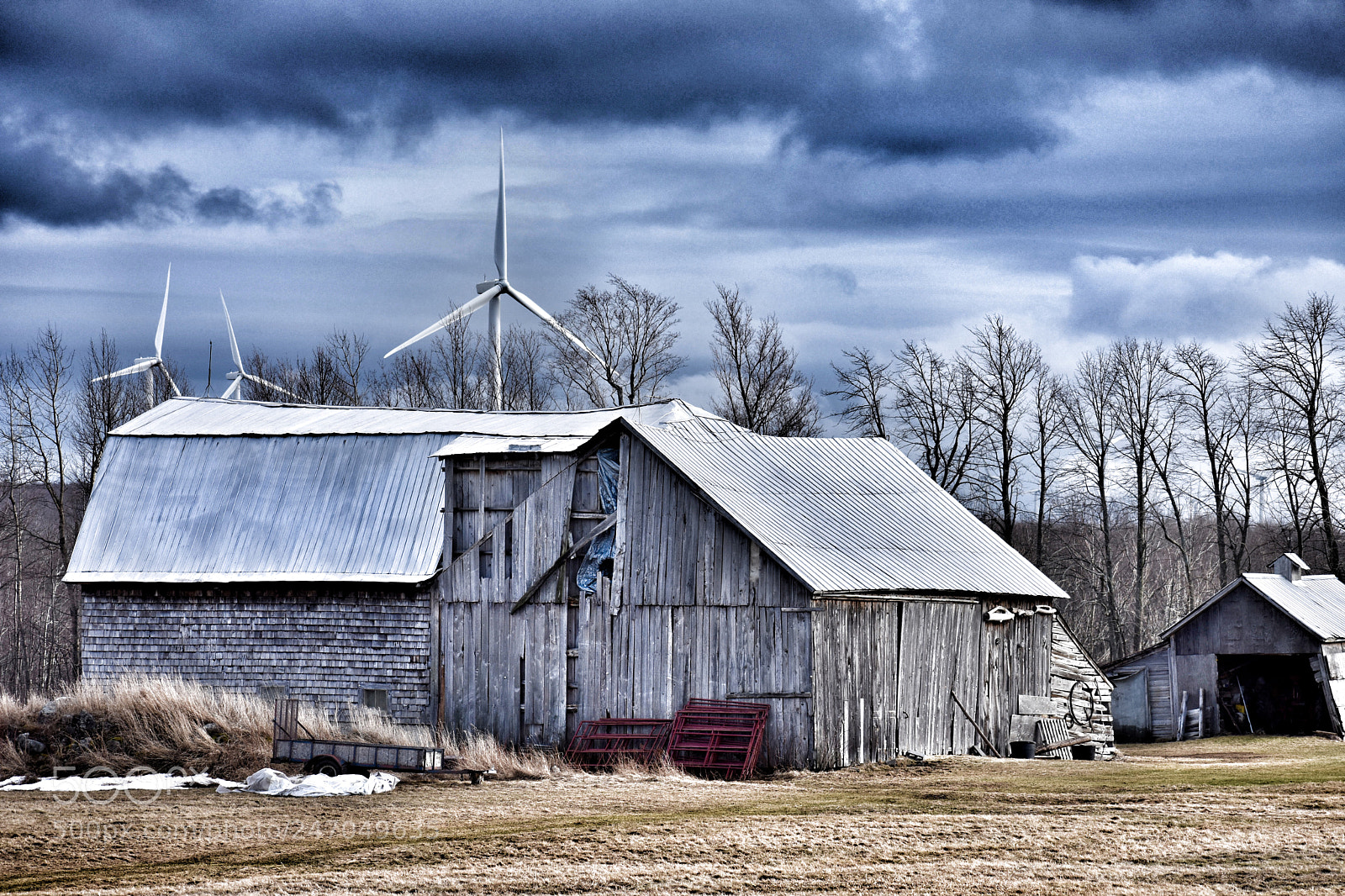 Nikon D3400 sample photo. Winter thaw barn photography
