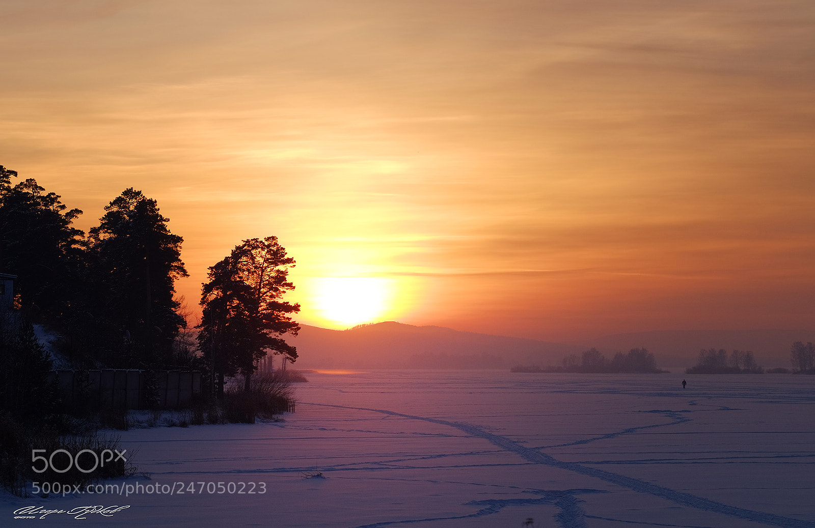 Fujifilm X-T1 sample photo. Winter sunset photography