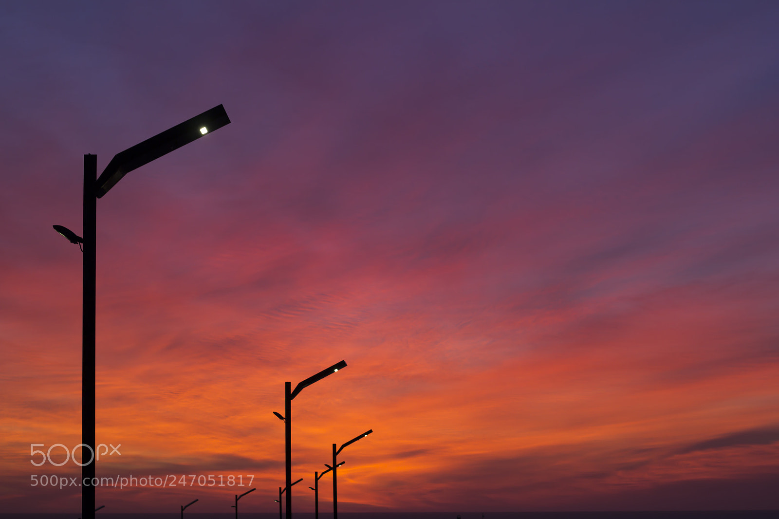 Canon EOS 60D sample photo. Street lights at sunset photography