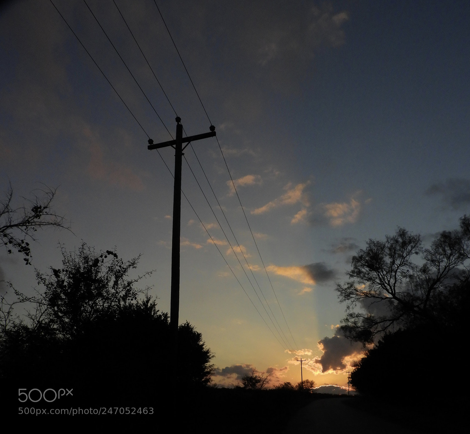 Nikon Coolpix B700 sample photo. Dark roadside sunset photography