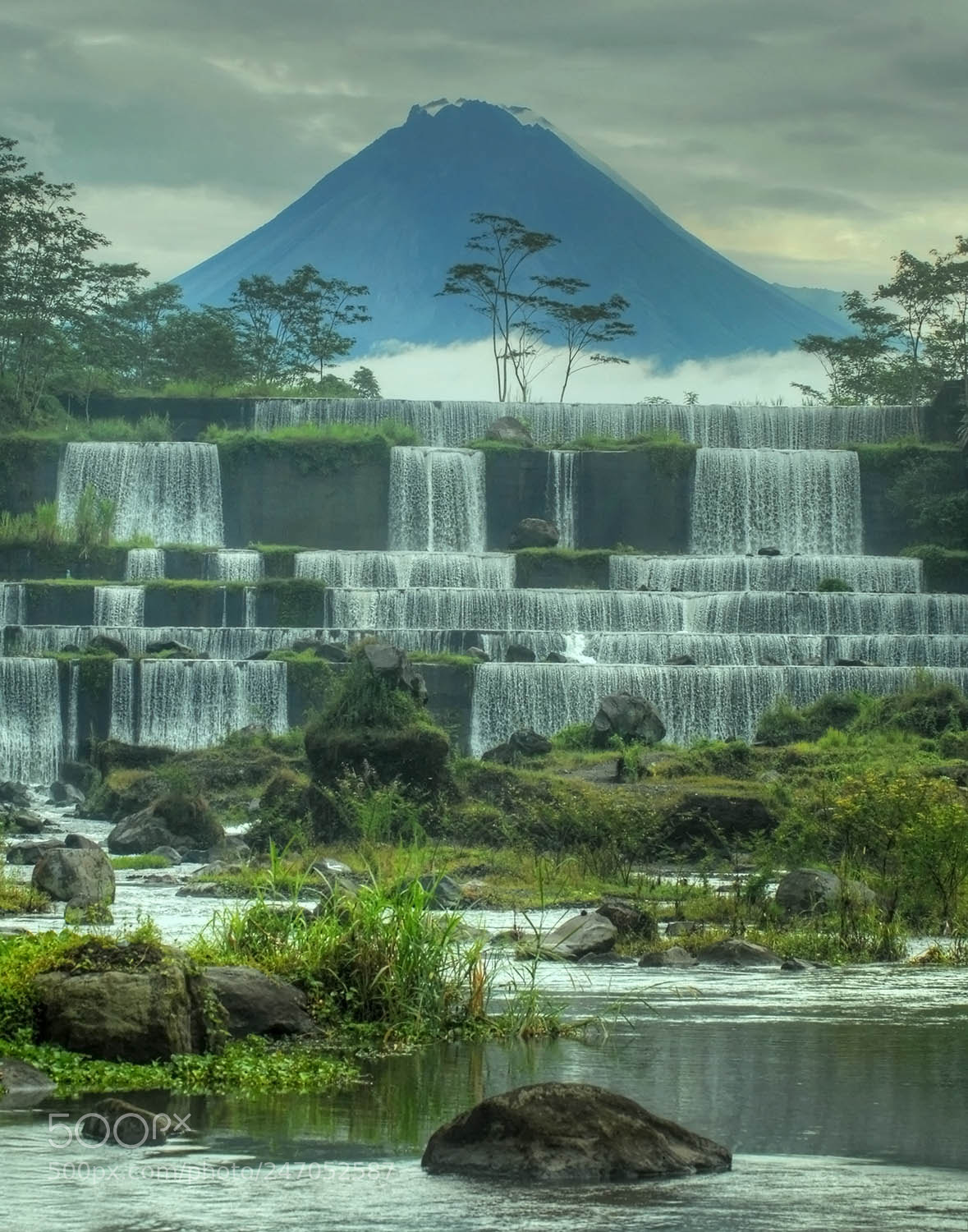 Nikon D200 sample photo. Majestic mt. merapi photography