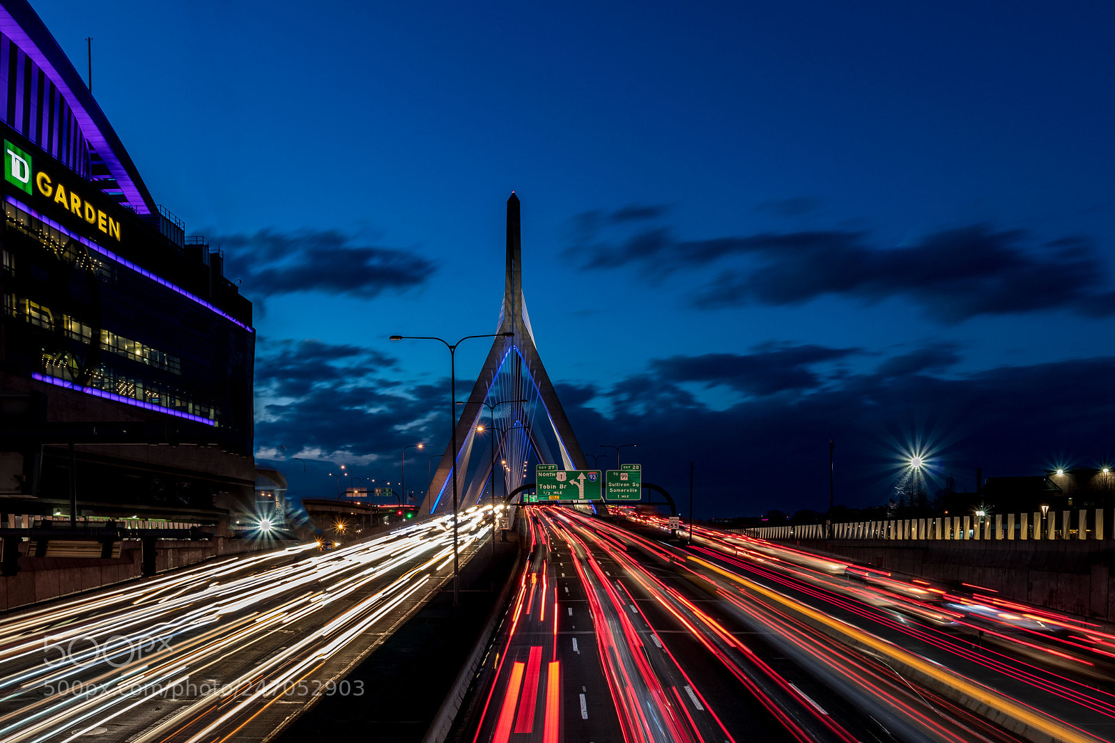 Canon EOS 80D sample photo. Zakim bridge, boston photography